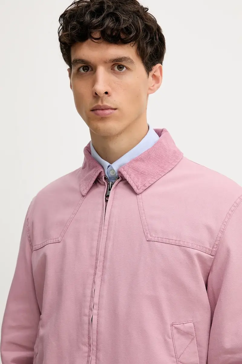 giacca di jeans colore rosa 2QHDUN06K miniatura 5