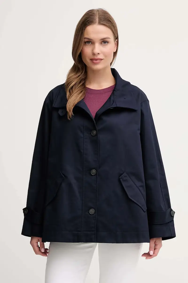 giacca in cotone colore blu navy 2QJYDN07Y