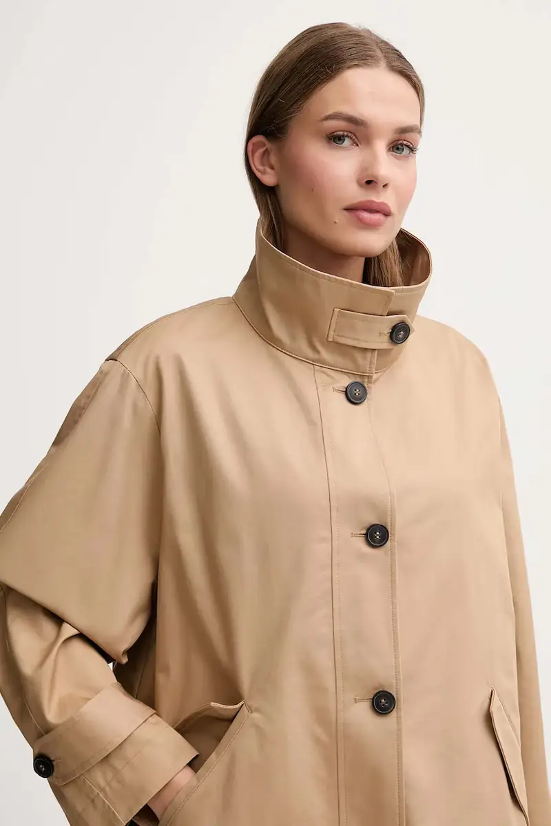 giacca in cotone colore marrone 2QJYDN07Y miniatura 5