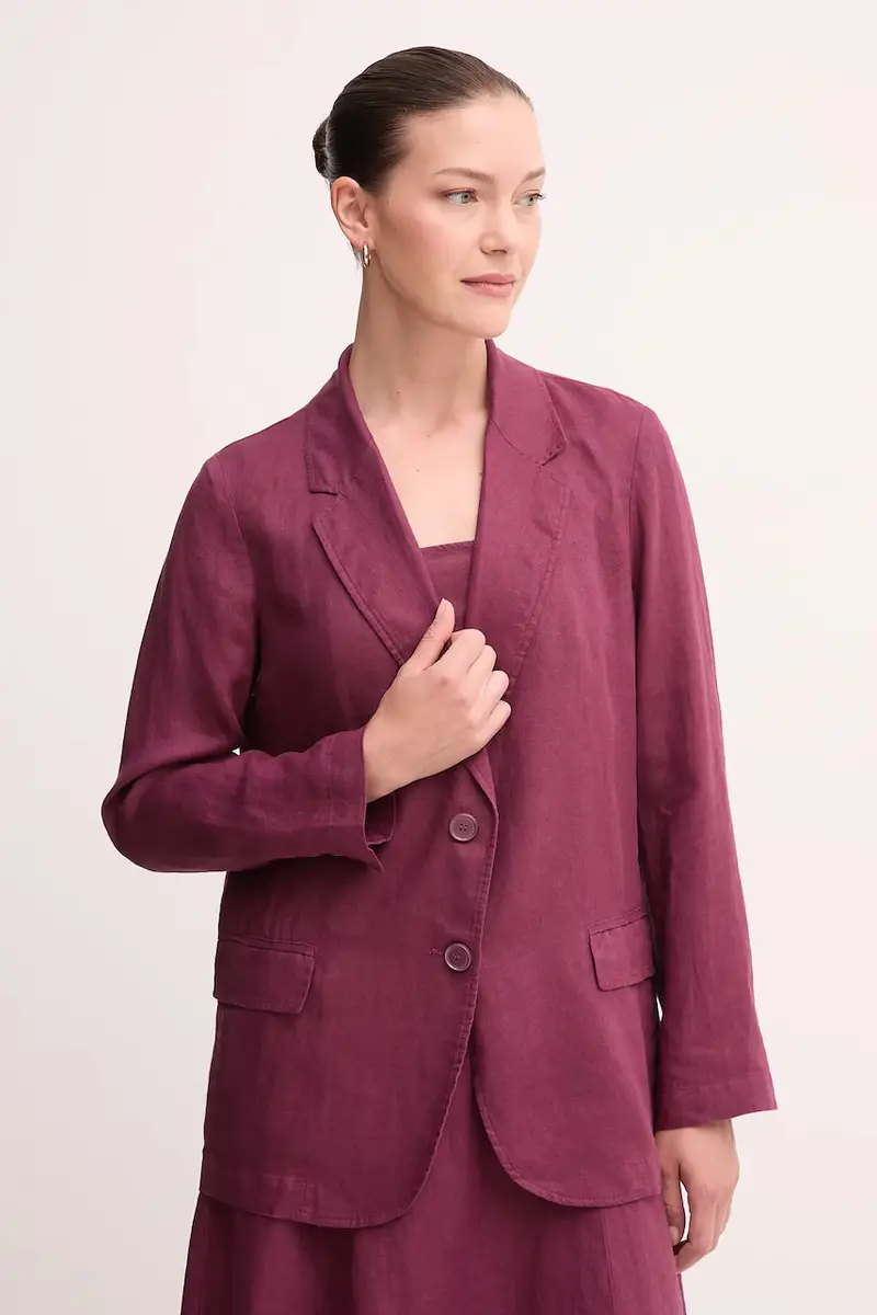 giacca in lino colore verde Granata