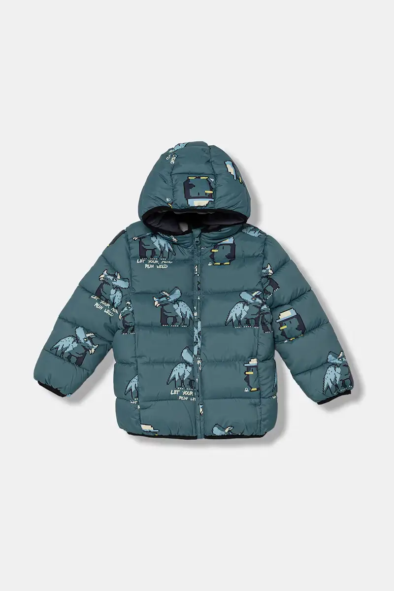 giacca per bambini colore verde 23ANGN047 Turchese