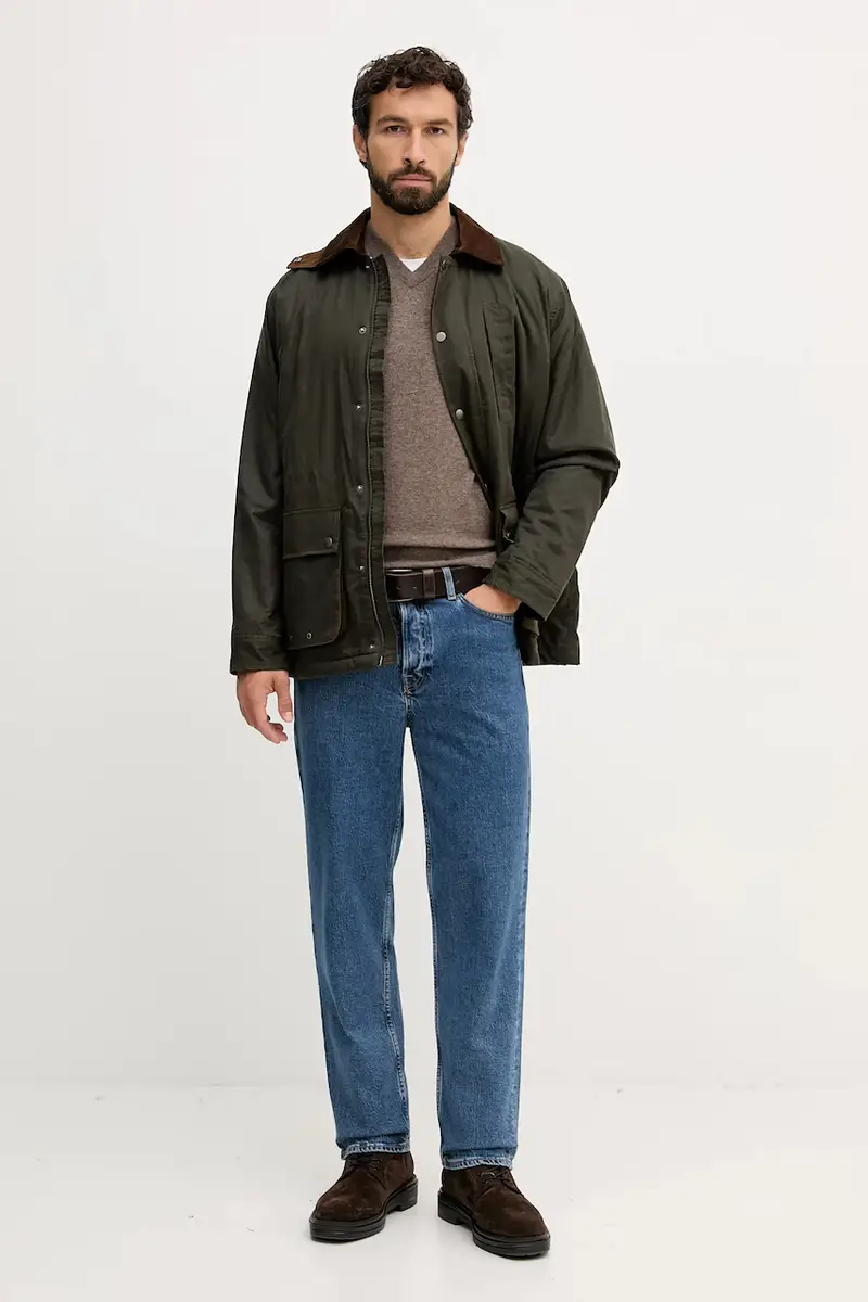 gilè in lana colore nero 1002U400L Marrone miniatura 2