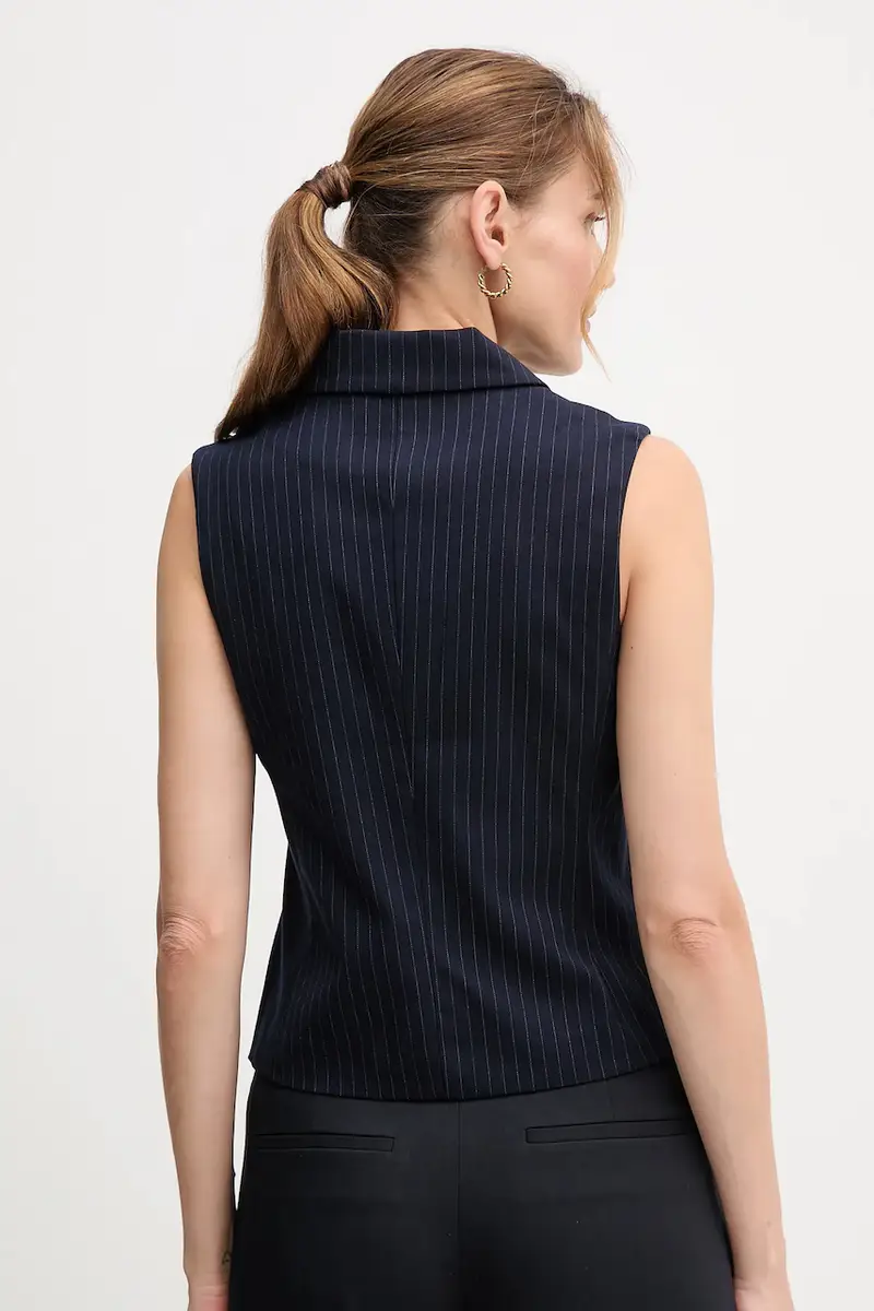 gilet colore blu navy 2X8MDJ00O miniatura 3