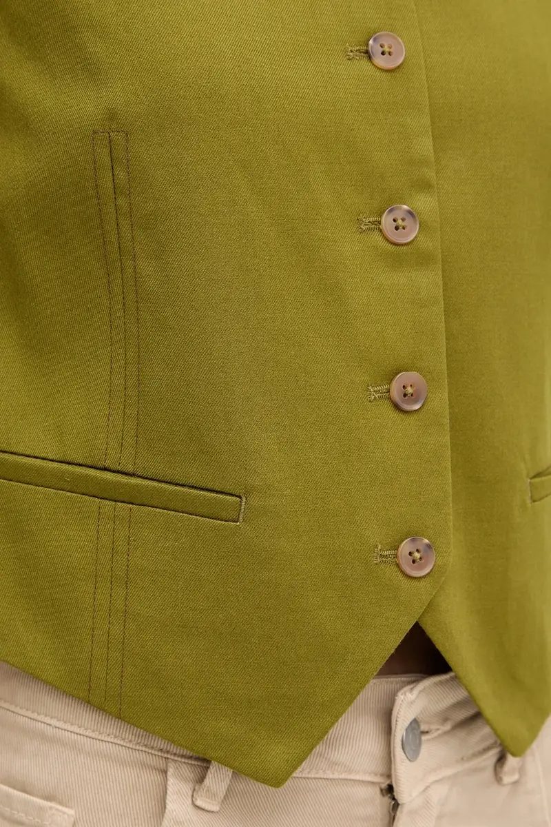 gilet colore verde 2YVXDJ011 miniatura 5