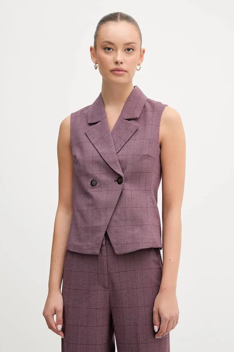 gilet colore violetto 2X8MDJ00O