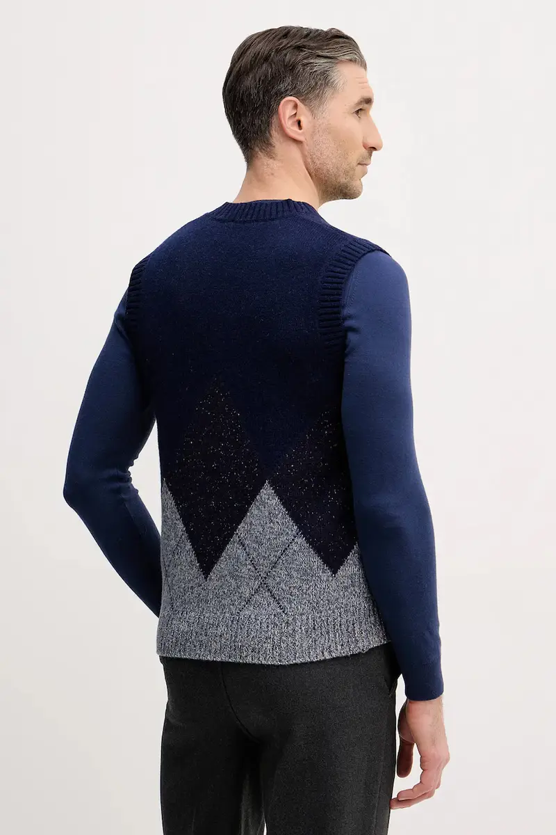 United Colors of Benetton Gilet Blu 3981181 miniatura 3