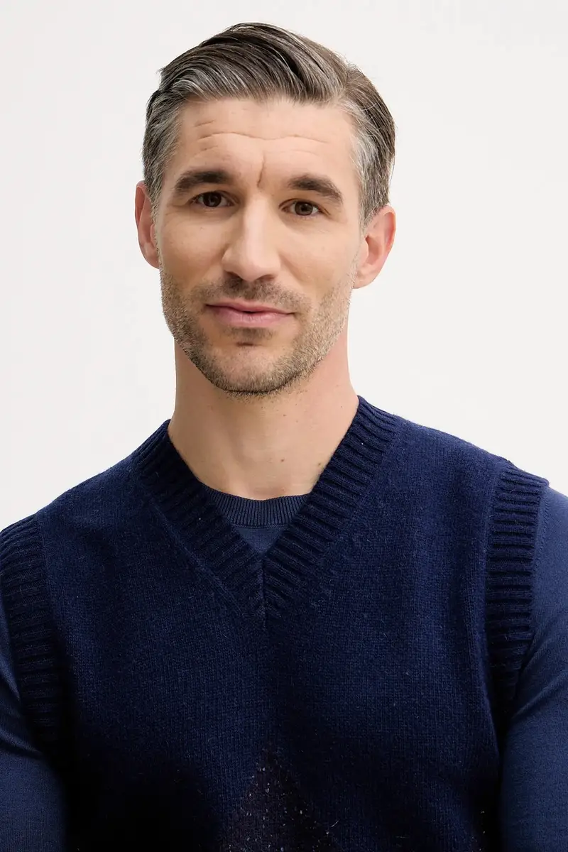 United Colors of Benetton Gilet Blu 3981181 miniatura 4