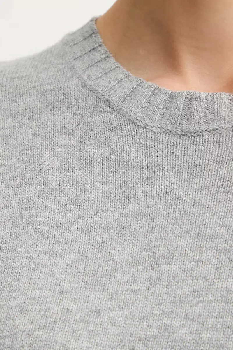 gilet con lana colore beige 126WD10BA Grigio miniatura 5