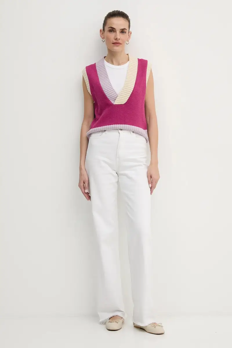 United Colors of Benetton Gilet Viola 3958471 miniatura 2