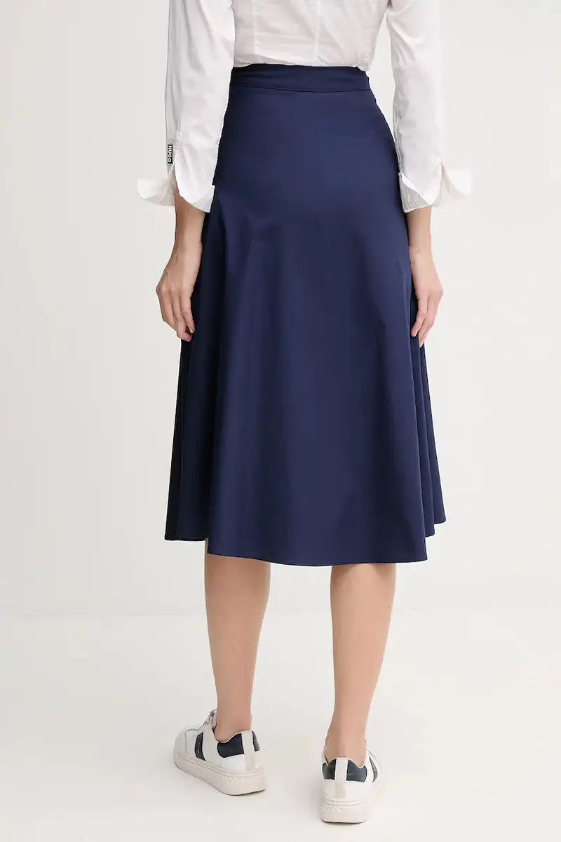 gonna colore blu navy 49WND004Z miniatura 3