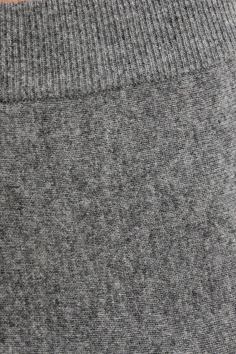 gonna con lana Grigio miniatura 4