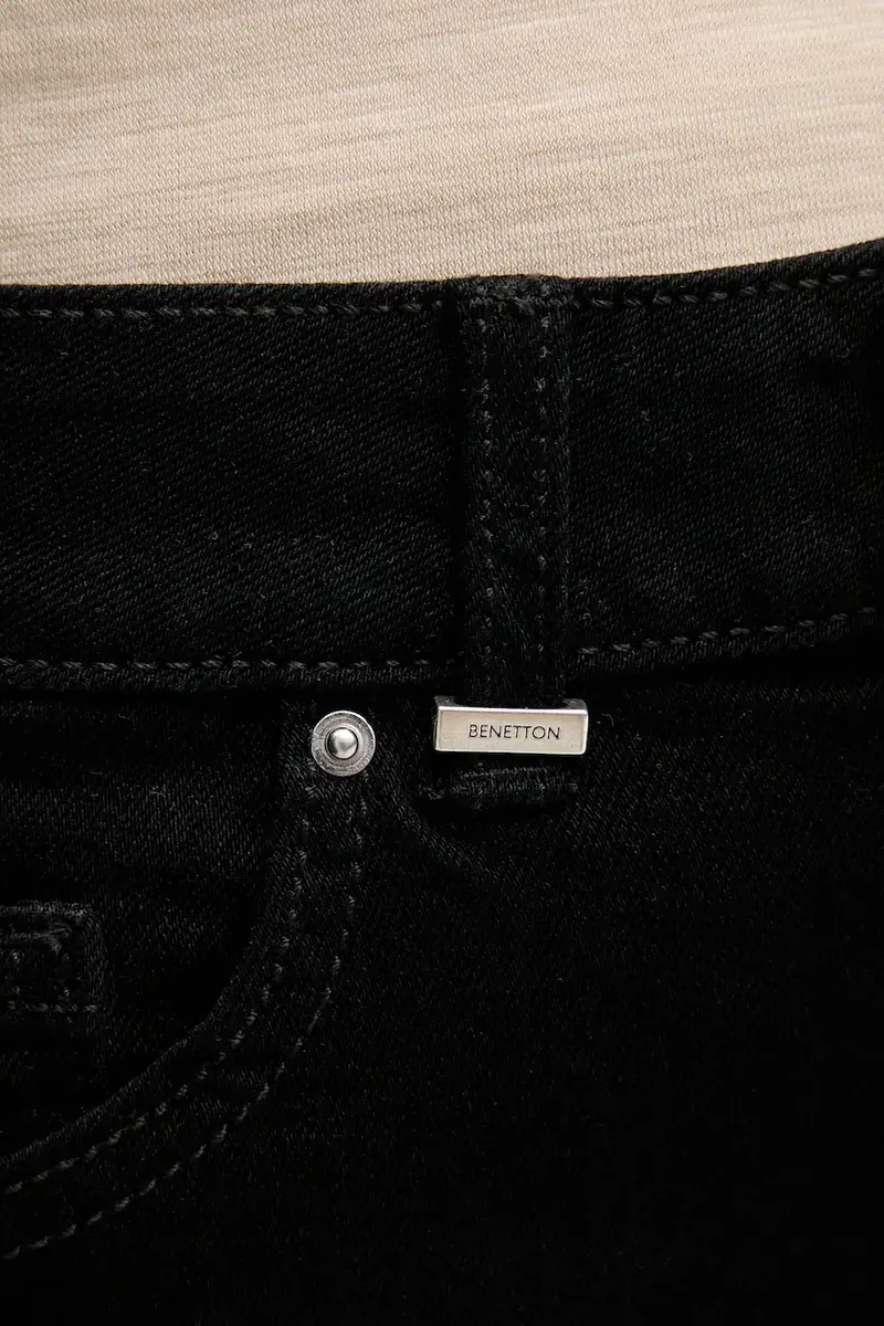 United Colors of Benetton Jeans Donna Nero 3625823 miniatura 4