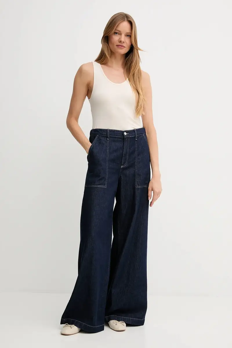 United Colors of Benetton Jeans Donna Blu 3581527 miniatura 2