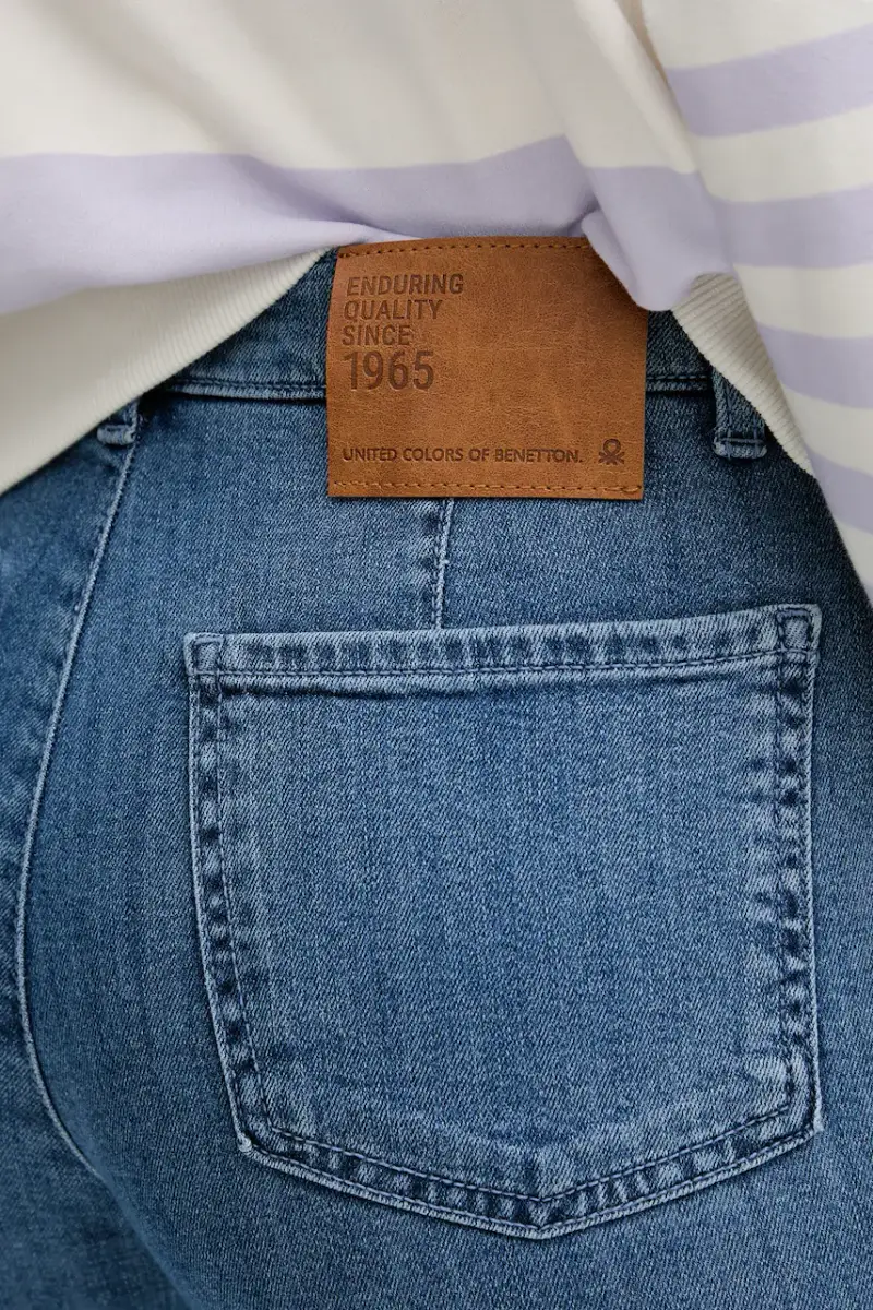 United Colors of Benetton Jeans Donna Blu 3580537 miniatura 4