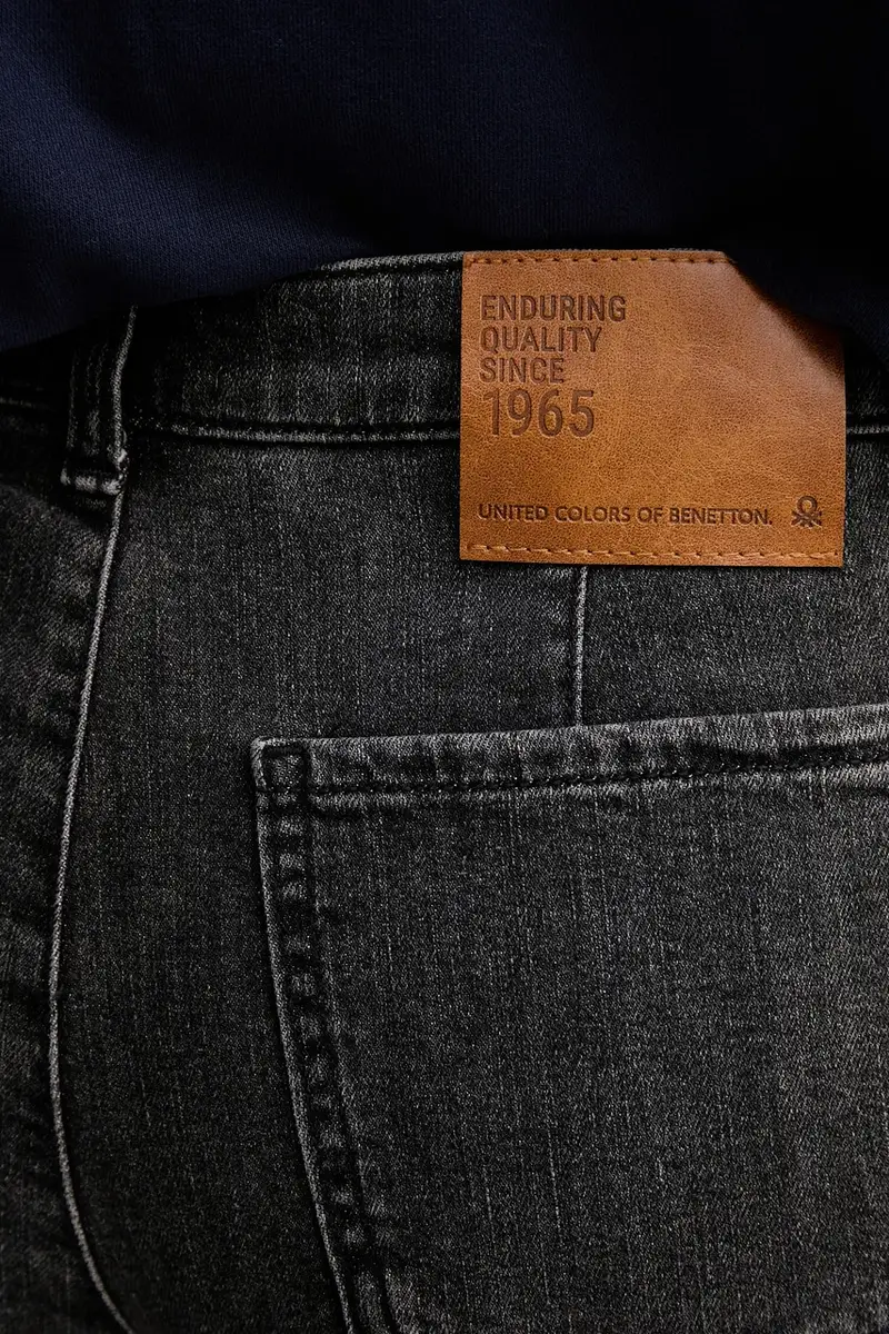 United Colors of Benetton Jeans Donna Grigio 3609827 miniatura 4