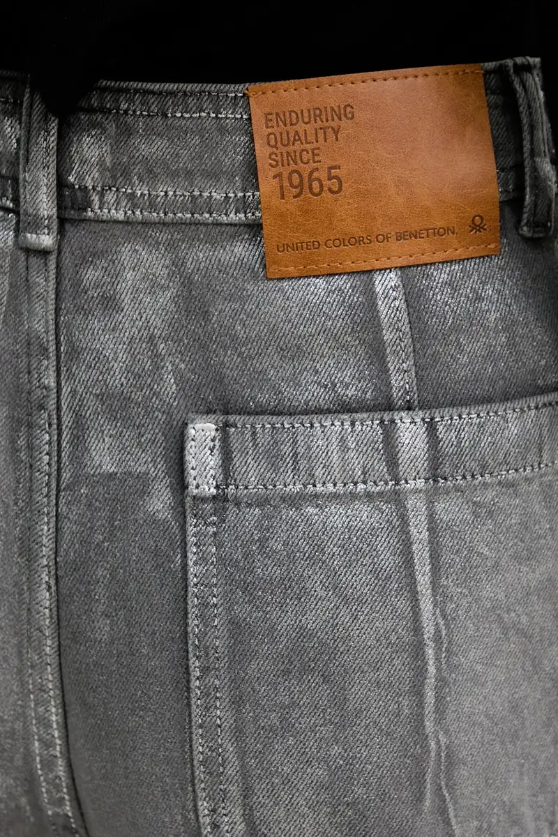 United Colors of Benetton Jeans Grigio 3981337 miniatura 4