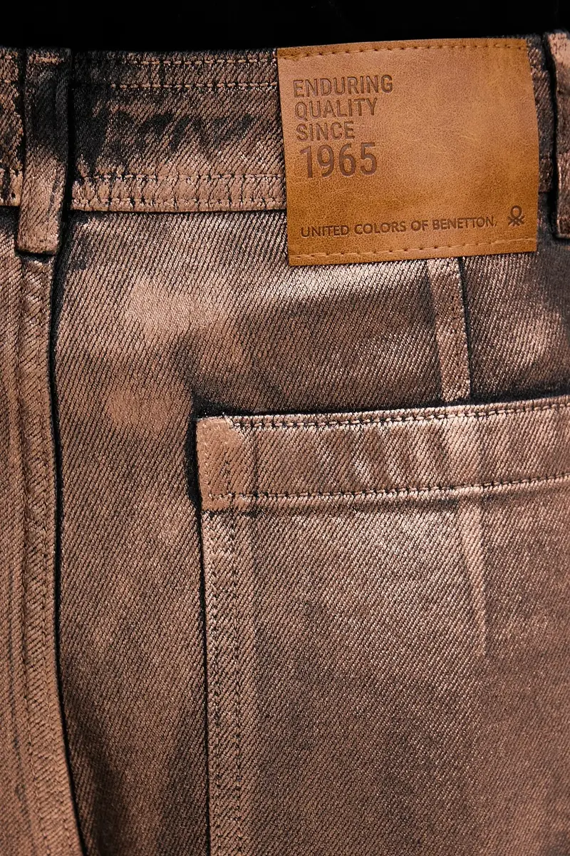 United Colors of Benetton Jeans Oro 3982260 miniatura 4