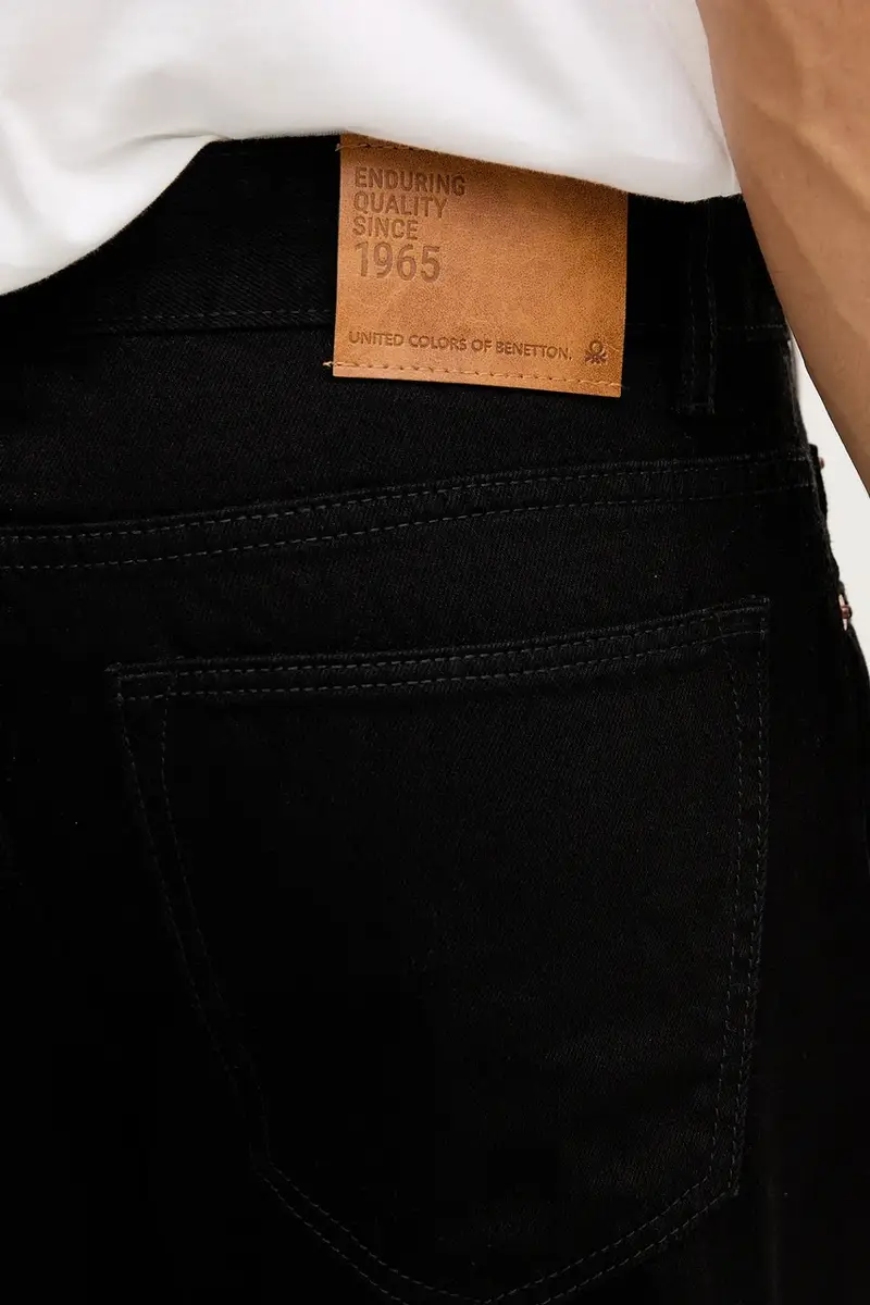 United Colors of Benetton Jeans Uomo Nero 3625848 miniatura 4