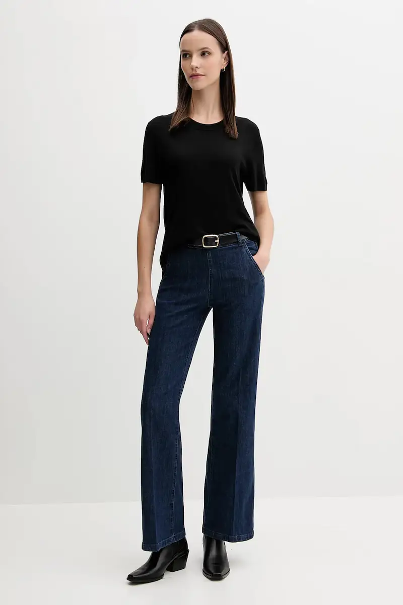 maglietta con seta colore nero 1ZRED10BK miniatura 2