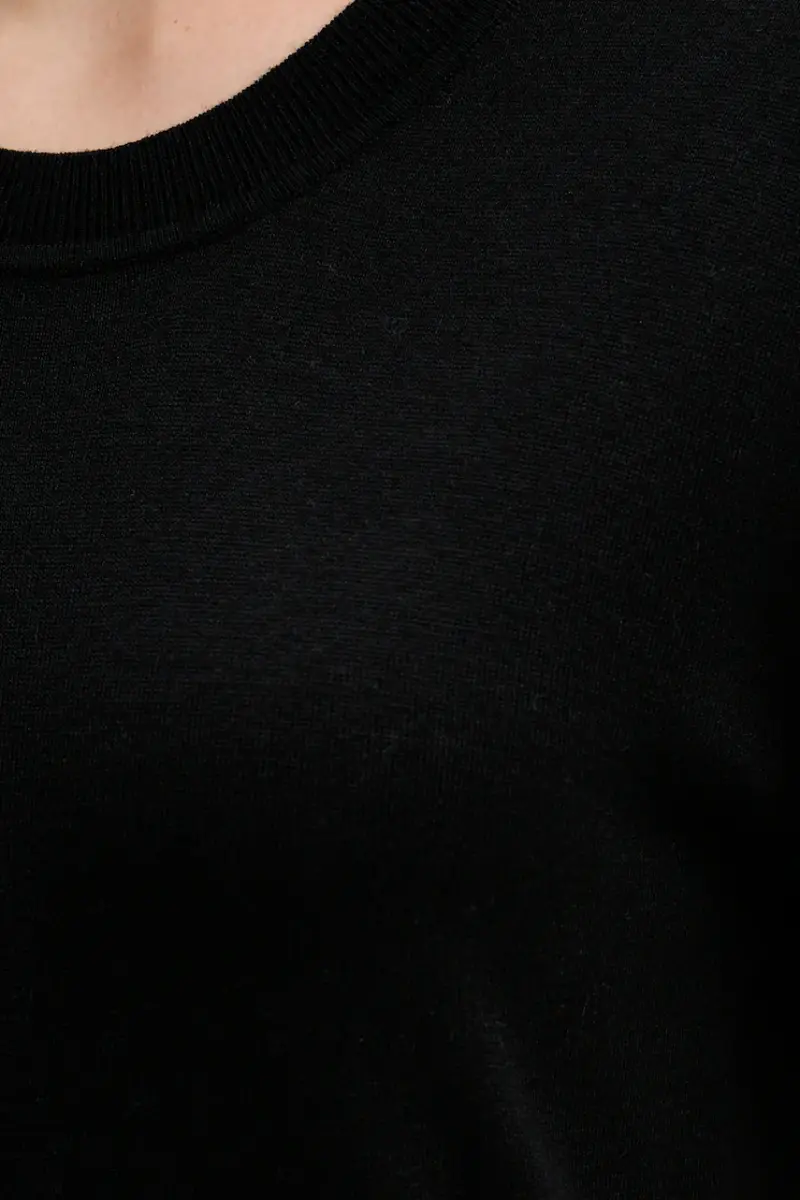 maglietta con seta colore nero 1ZRED10BK miniatura 5