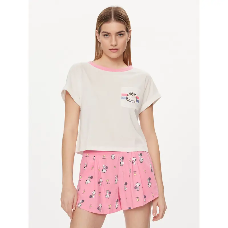 Maglietta del pigiama 30963M05O Écru Regular Fit Écru