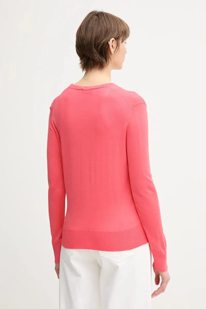 maglione con aggiunta di seta colore rosa 1ZRED402L miniatura 3
