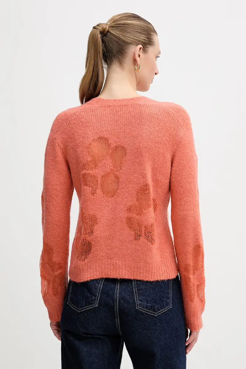 maglione con lana Arancione miniatura 3