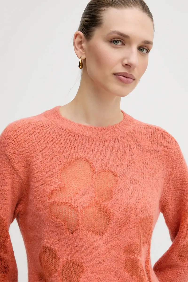 maglione con lana Arancione miniatura 4