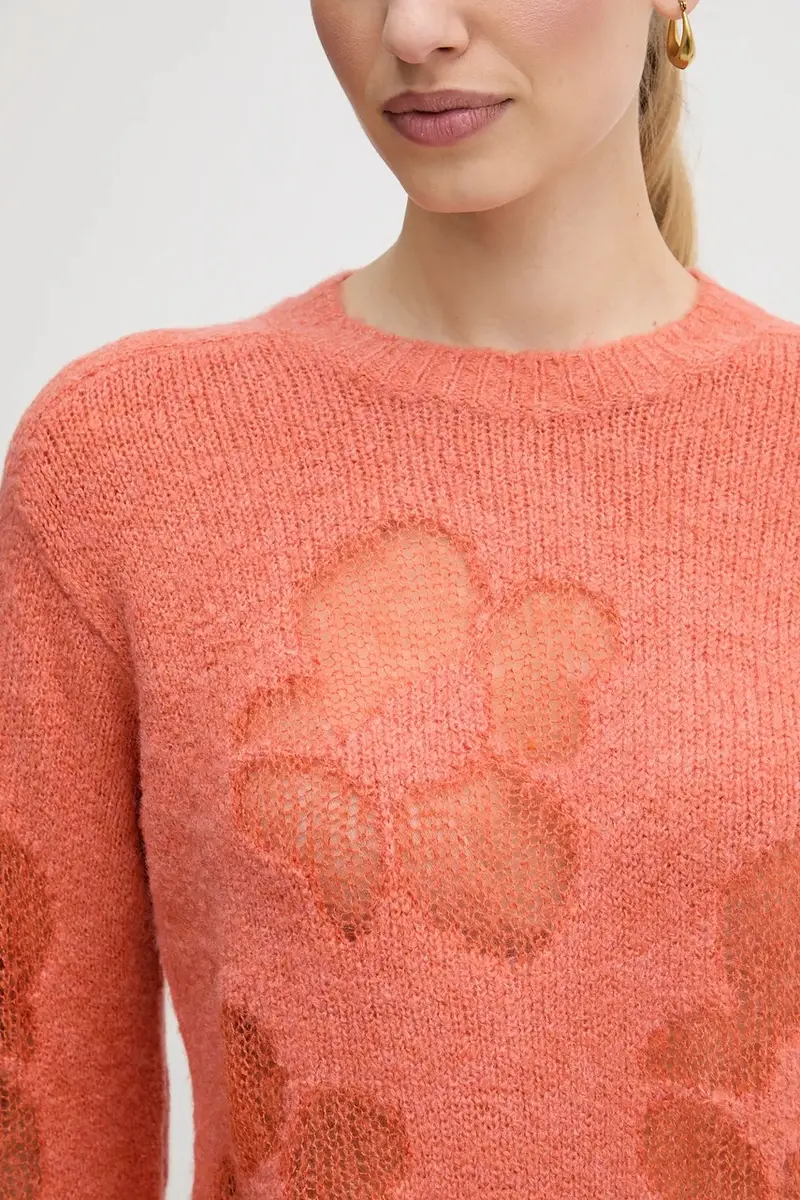 maglione con lana Arancione miniatura 5