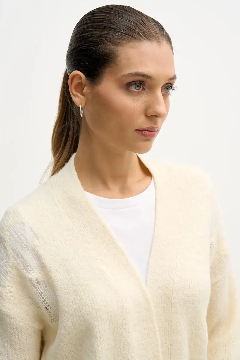 maglione con lana Beige miniatura 4