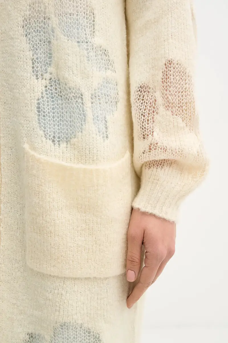 maglione con lana Beige miniatura 5