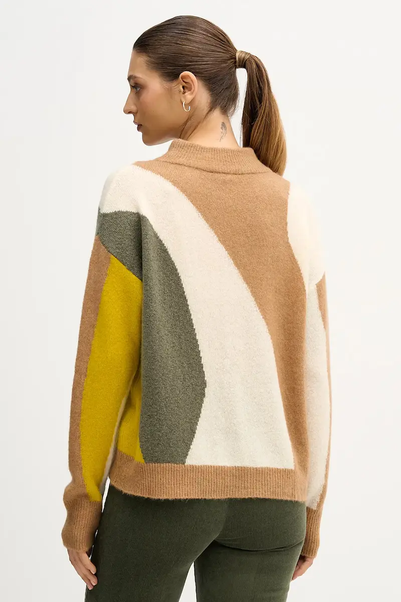 maglione con lana Beige miniatura 3