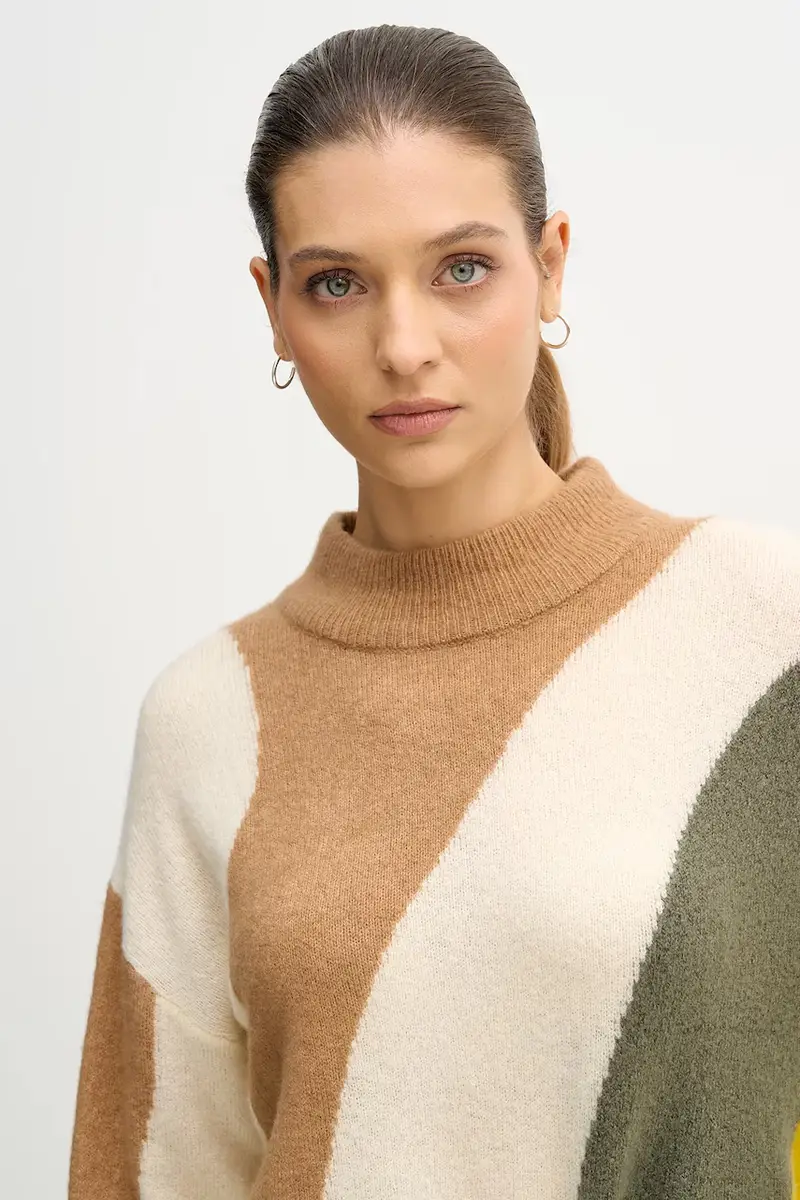 maglione con lana Beige miniatura 4