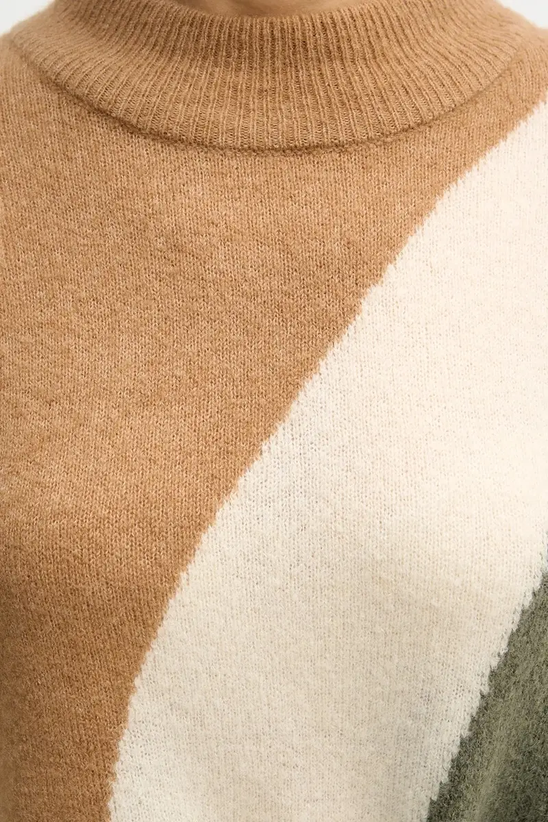 maglione con lana Beige miniatura 5
