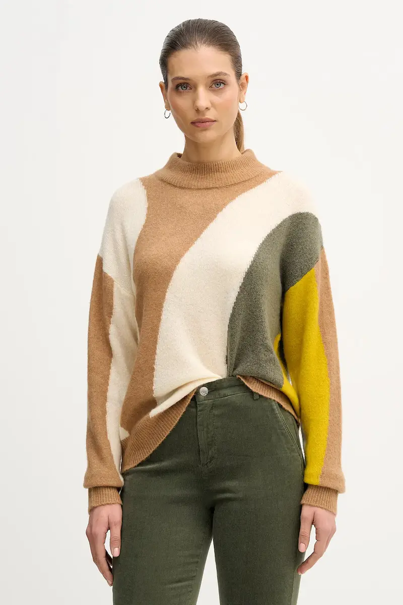 maglione con lana Beige