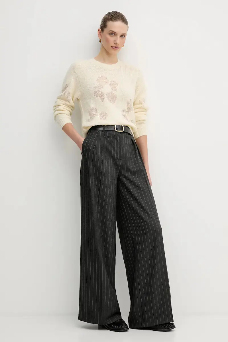 maglione con lana Beige miniatura 2