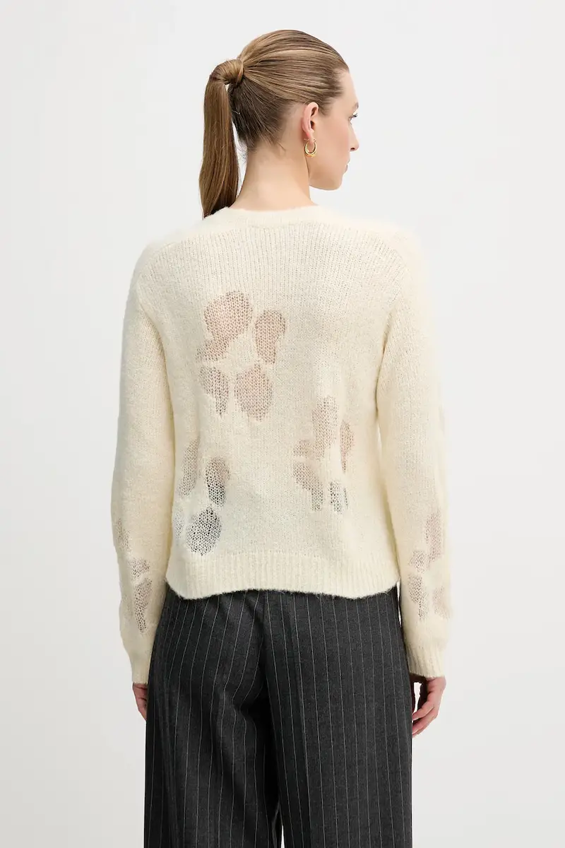 maglione con lana Beige miniatura 3