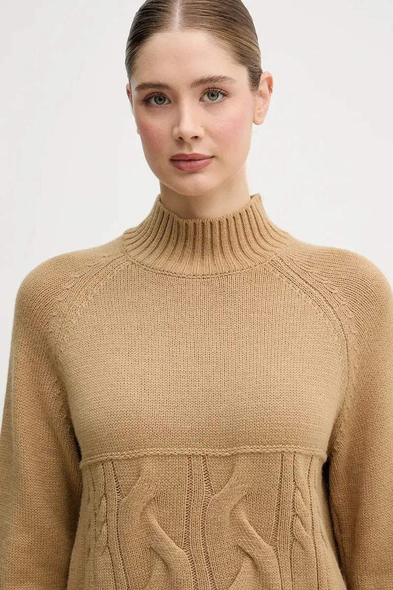 maglione con lana Beige miniatura 4