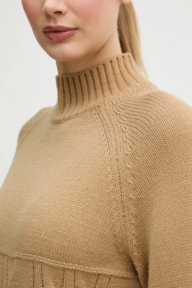 maglione con lana Beige miniatura 5