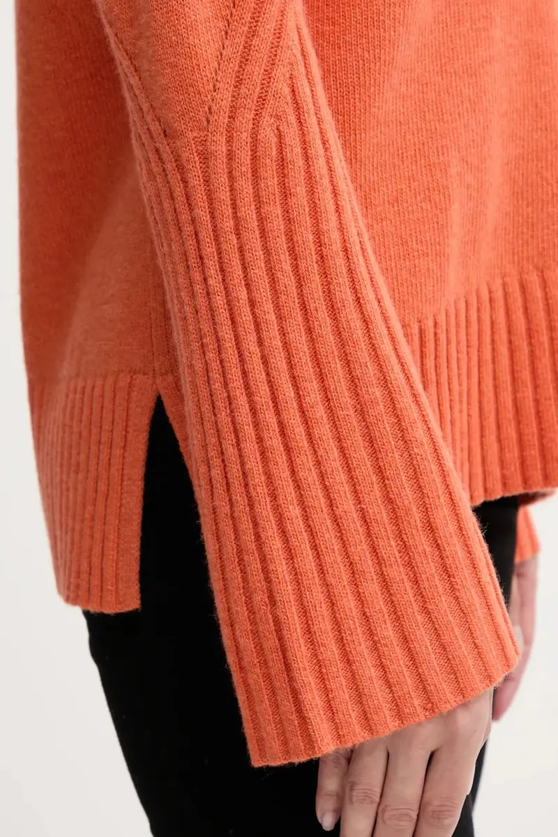 maglione con lana colore arancione 1244D403A miniatura 5