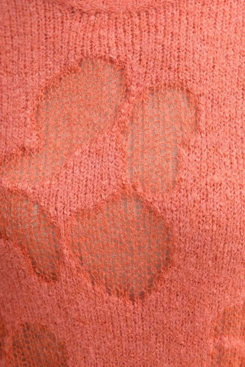 maglione con lana colore arancione 18L4E10EV miniatura 5