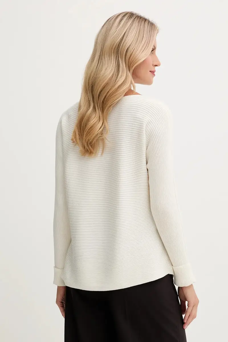 maglione con lana colore beige 1Y6SD10CH miniatura 3