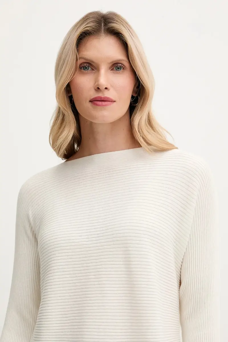 maglione con lana colore beige 1Y6SD10CH miniatura 4