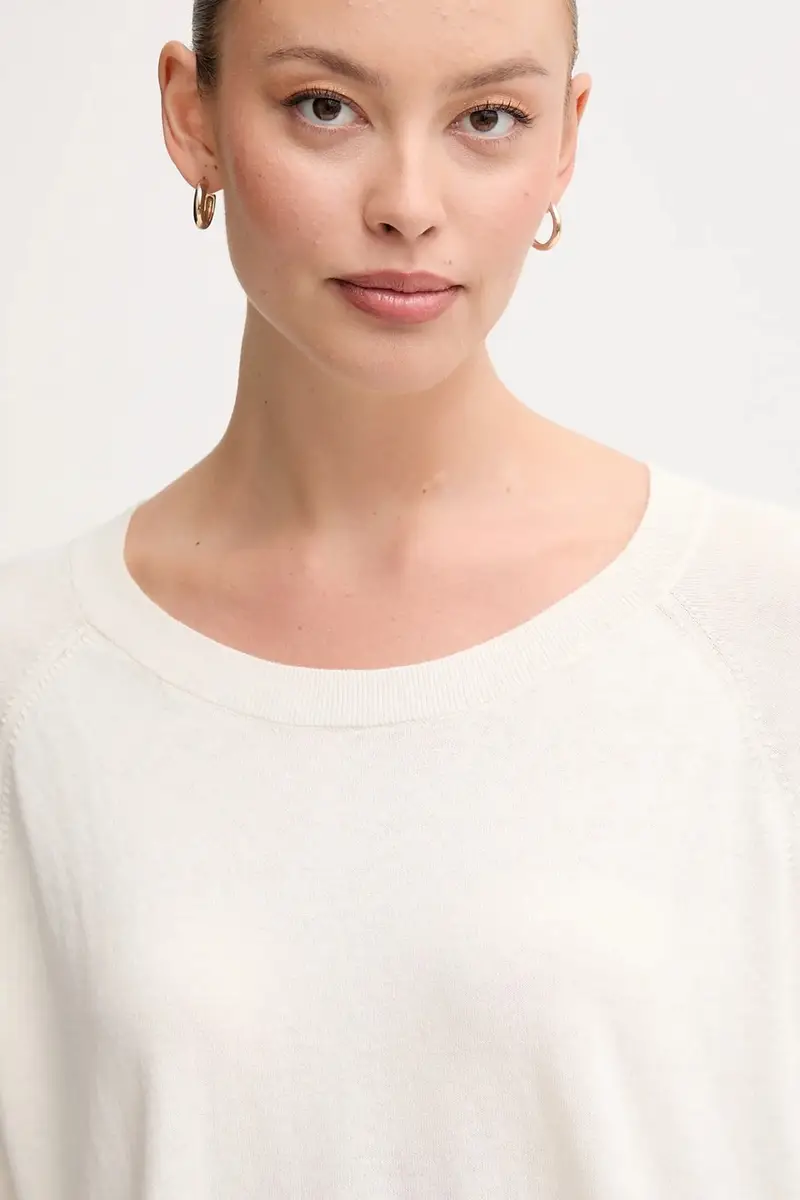 maglione con lana colore beige 1Y6SD10EG miniatura 4