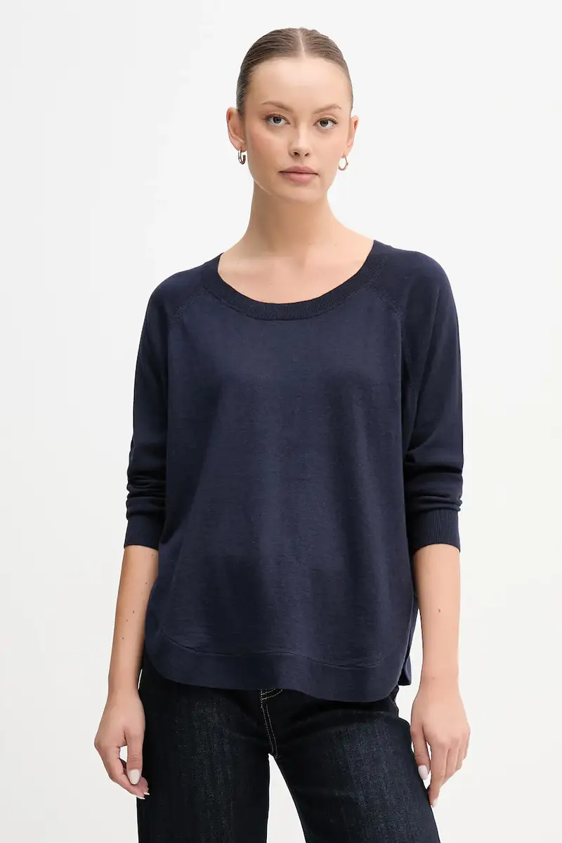 maglione con lana colore blu navy 1Y6SD10EG