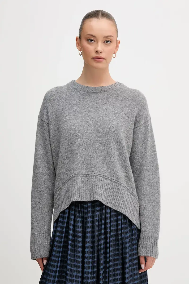 maglione con lana colore grigio 1244D10BC