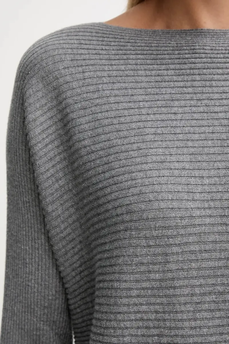 maglione con lana colore grigio 1Y6SD10CH miniatura 5