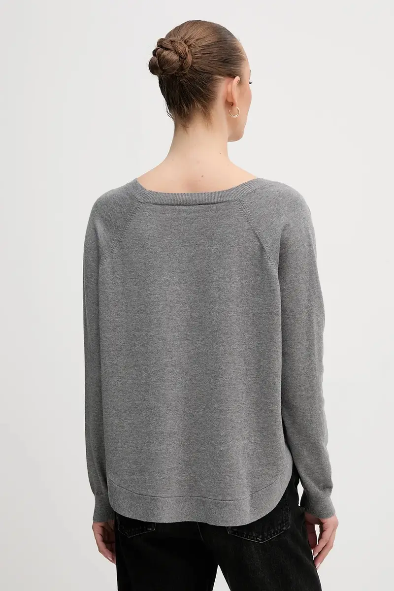 maglione con lana colore grigio 1Y6SD10EG miniatura 3