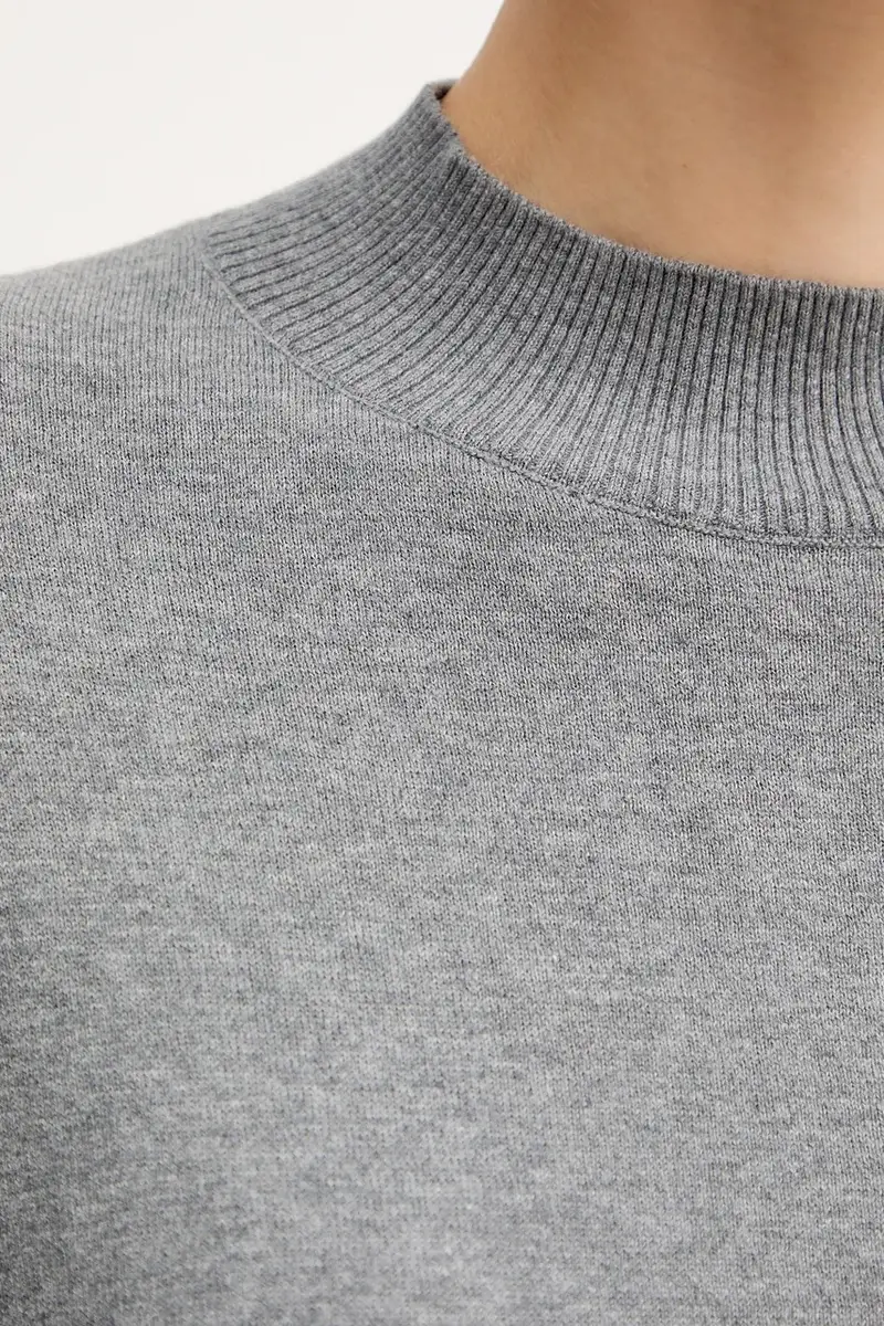 maglione con lana colore grigio 1Y6SD2041 miniatura 4