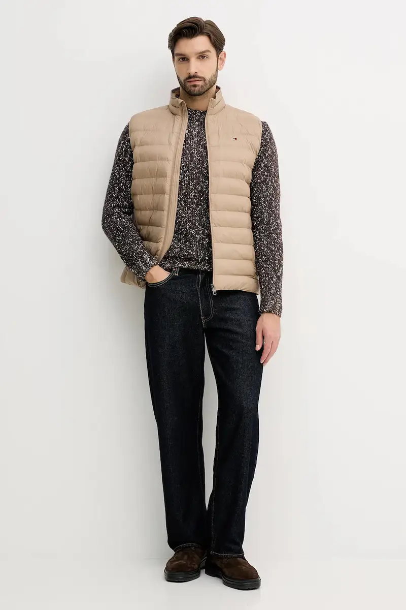 maglione con lana colore marrone 10C3U108M miniatura 2